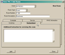 Room PM Instructions